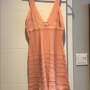 Herve Leger Peach Dress-Never Worn
